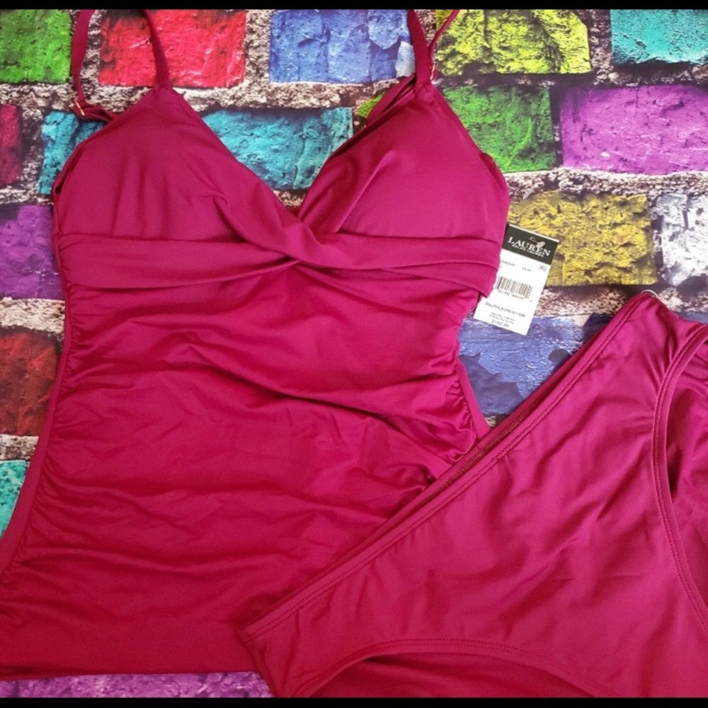 Nwt Ralph lauren tankini swimsuit womens 10